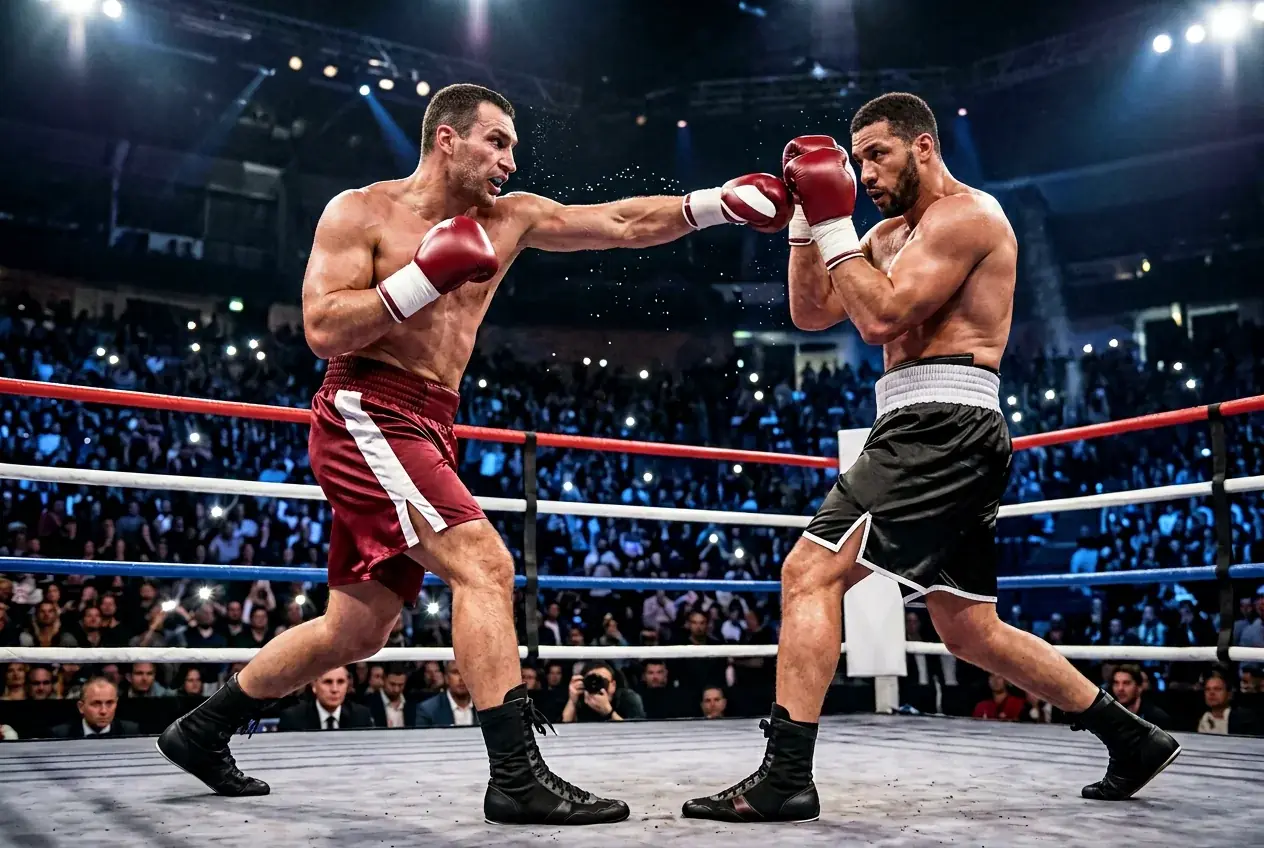 Schwergewichts-Boxkampf im Ring — Wettarten von Siegwette bis Method of Victory in der Schweiz